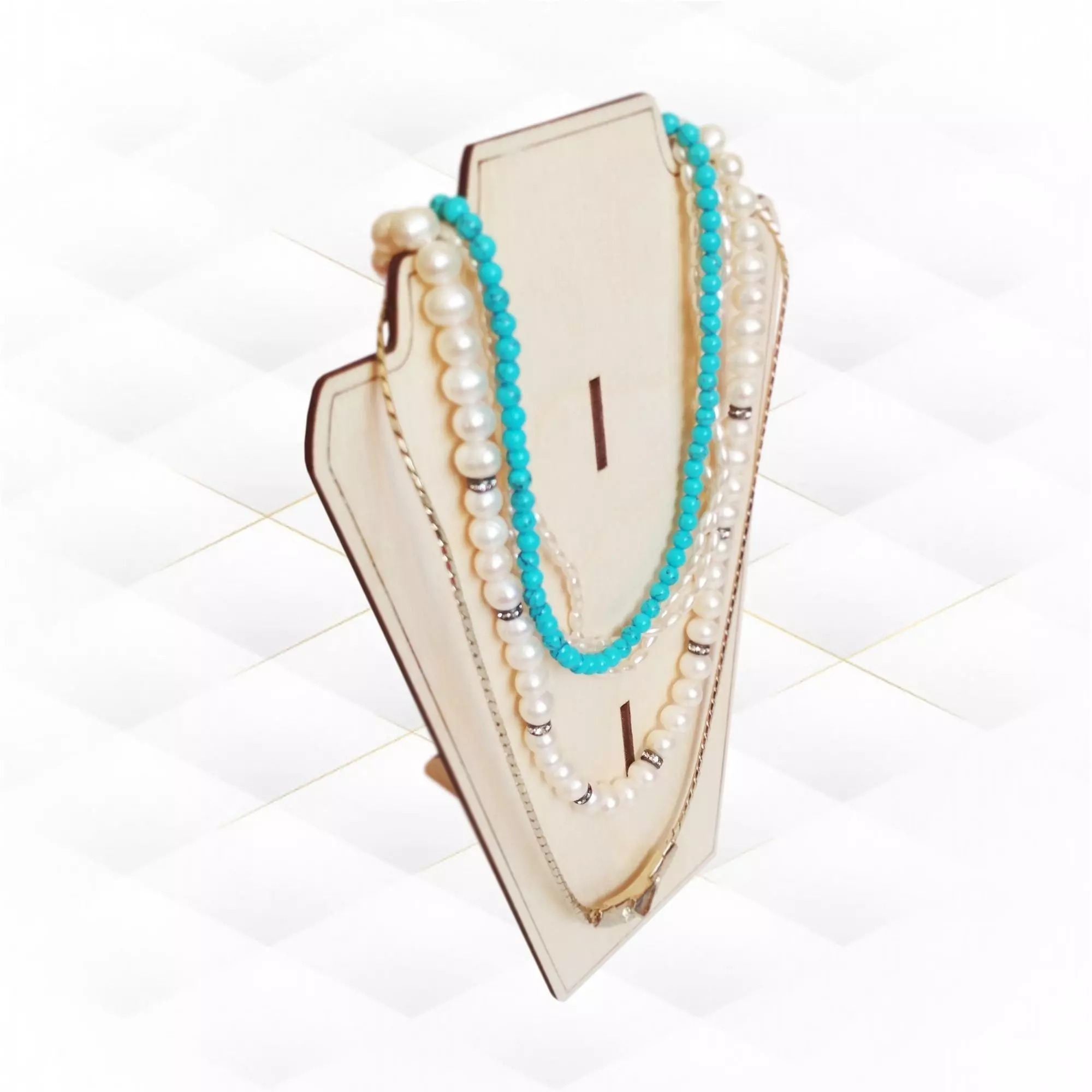 Necklace display laser cut design svg dxf files 3D print model