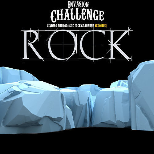 Iceberg 3D model two icebergs Low-poly 3D model
