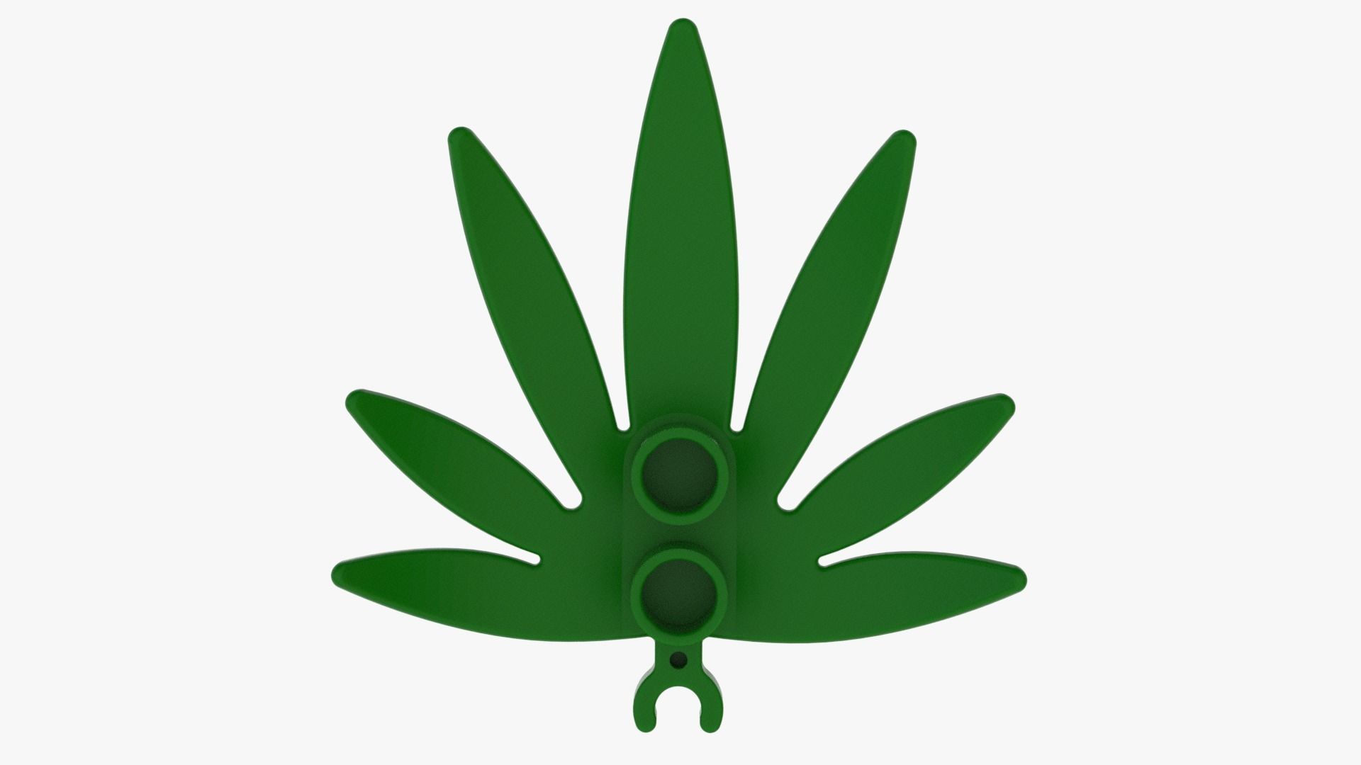 Lego Plant 3D Scan Tree Leaf Low-poly 3D model_6