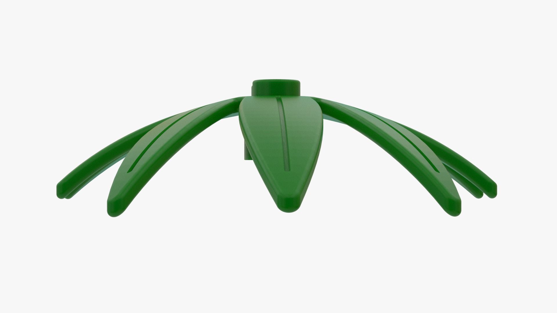 Lego Plant 3D Scan Tree Leaf Low-poly 3D model_1