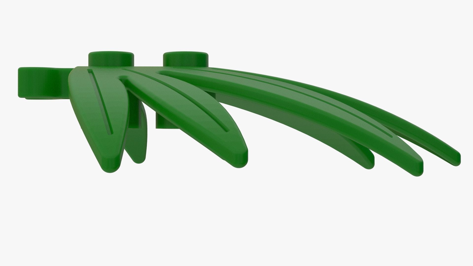 Lego Plant 3D Scan Tree Leaf Low-poly 3D model_4