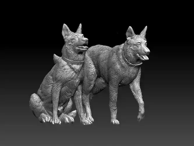 German Shepherd 3D print model