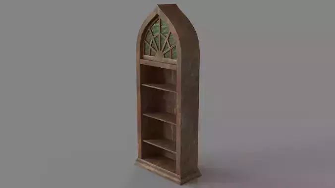 Antique Arched Cabinet 3D model