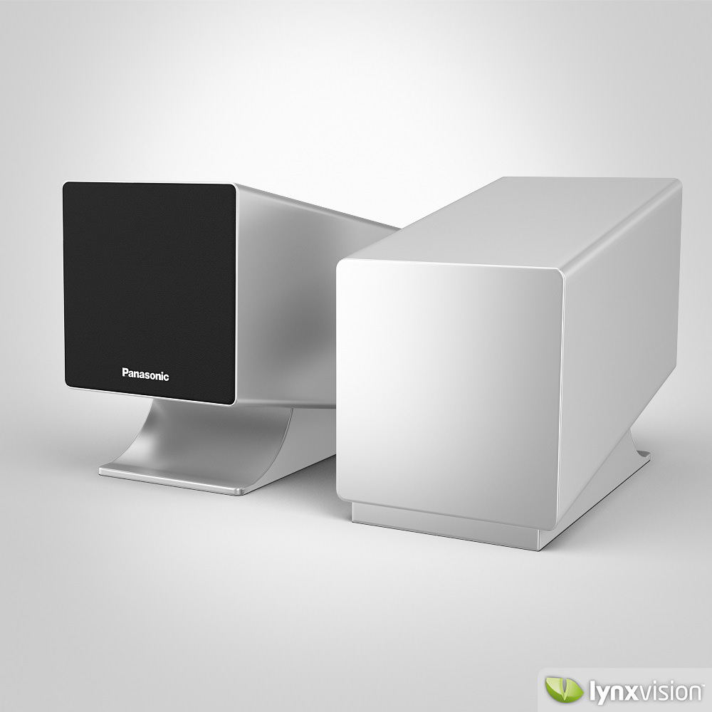 Panasonic CD Stereo System 3D model_2