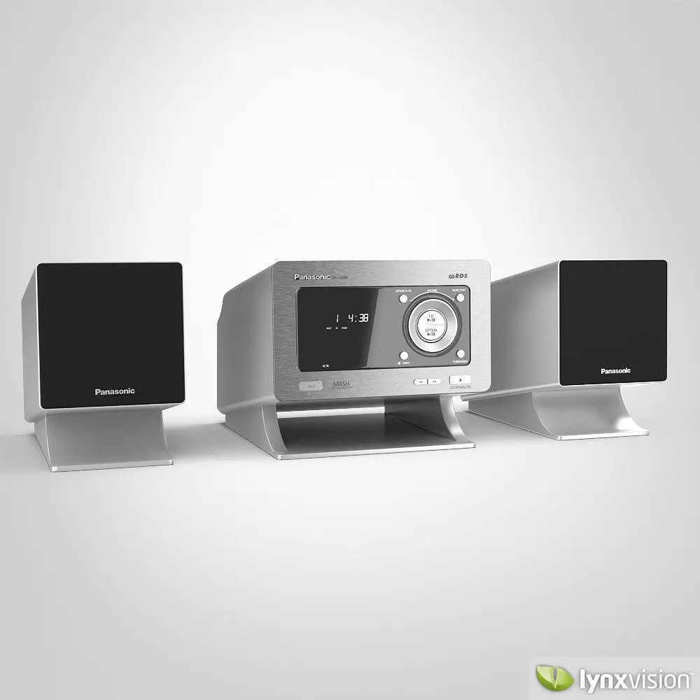 Panasonic CD Stereo System 3D model_0