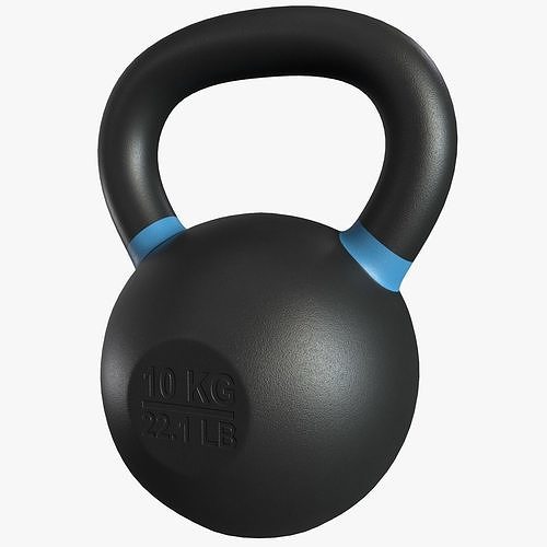 Kettlebell with handles 3D model
