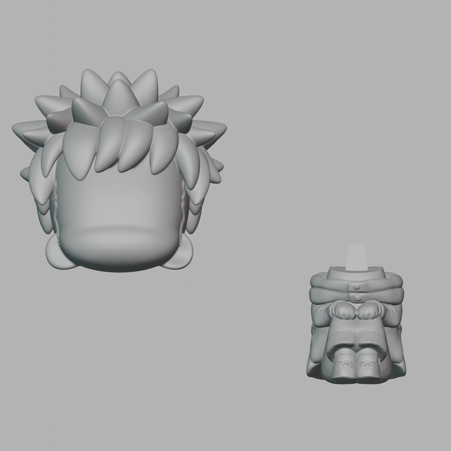 Itadori Yuji Chibi Jujutsu Kaisen STL files 3D print Ready 3D print model_5