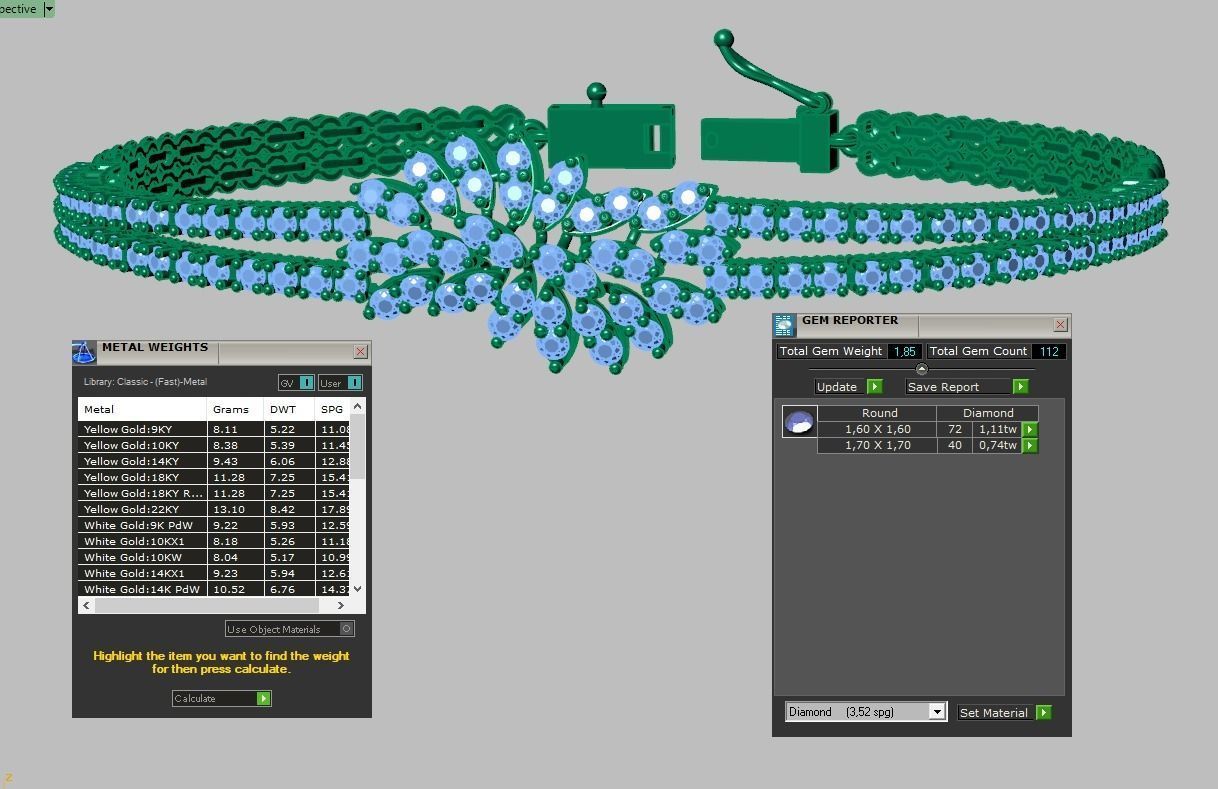 Exclusive Bracelet model 3D printable model 0049 3D print model_19