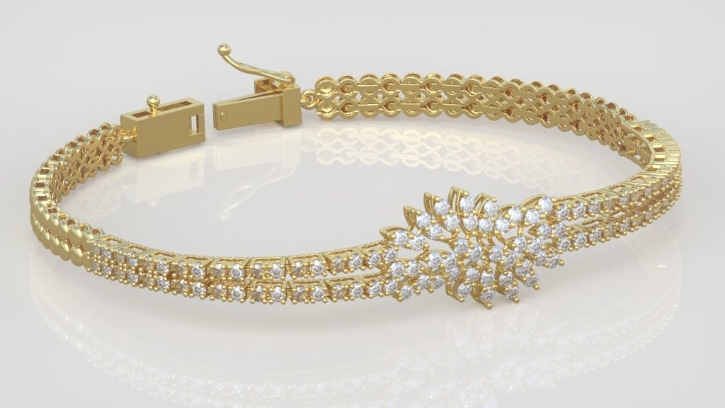 Exclusive Bracelet model 3D printable model 0049 3D print model_7