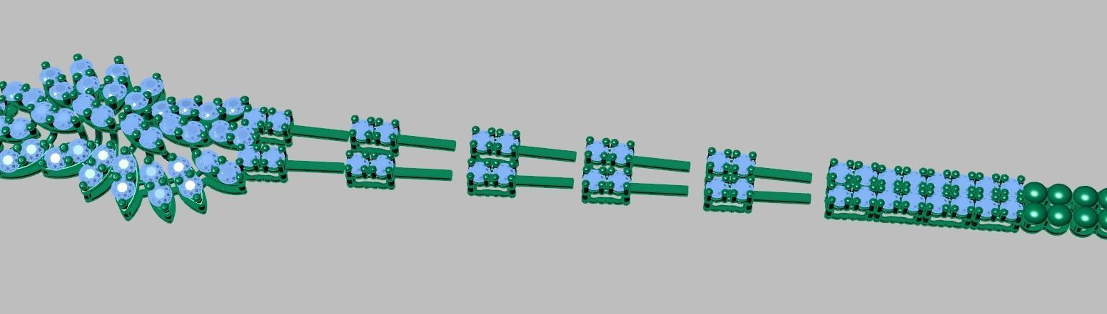 Exclusive Bracelet model 3D printable model 0049 3D print model_14