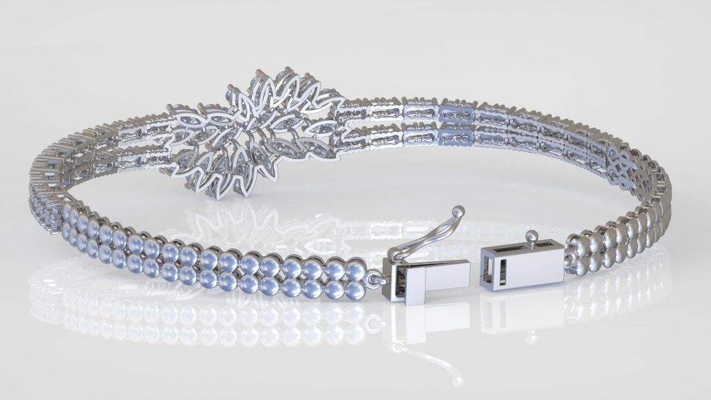 Exclusive Bracelet model 3D printable model 0049 3D print model_5