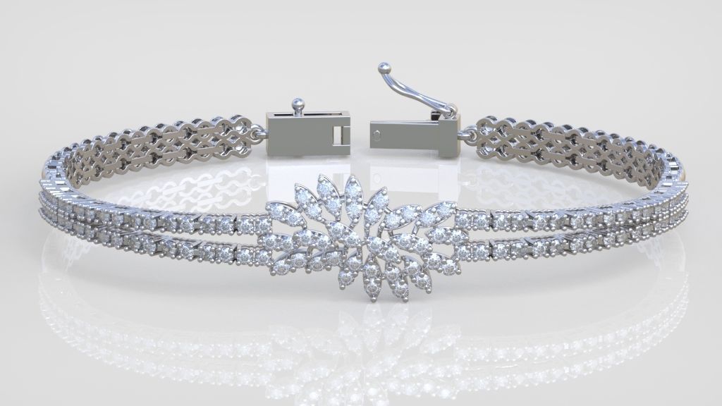 Exclusive Bracelet model 3D printable model 0049 3D print model_1