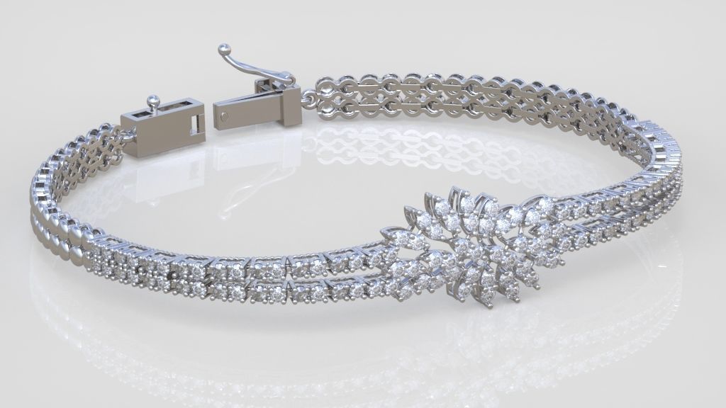 Exclusive Bracelet model 3D printable model 0049 3D print model_6