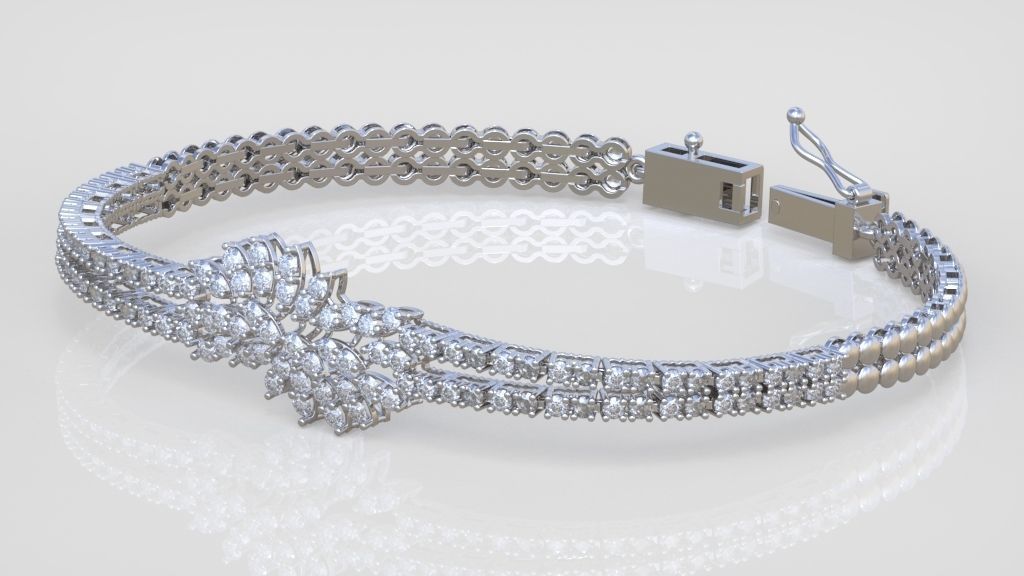 Exclusive Bracelet model 3D printable model 0049 3D print model_2