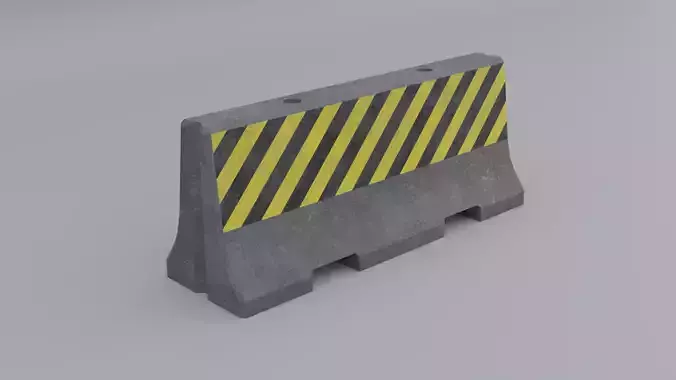 Brand New  Stripes Concrete Barrier