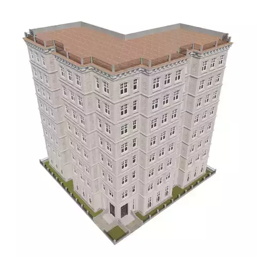 New York City Apartment Building 06 by THREEDEE INC