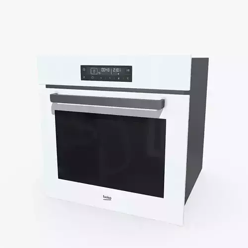 Oven Beko BIM 24400 WCS White 3D Model Low-poly 3D model