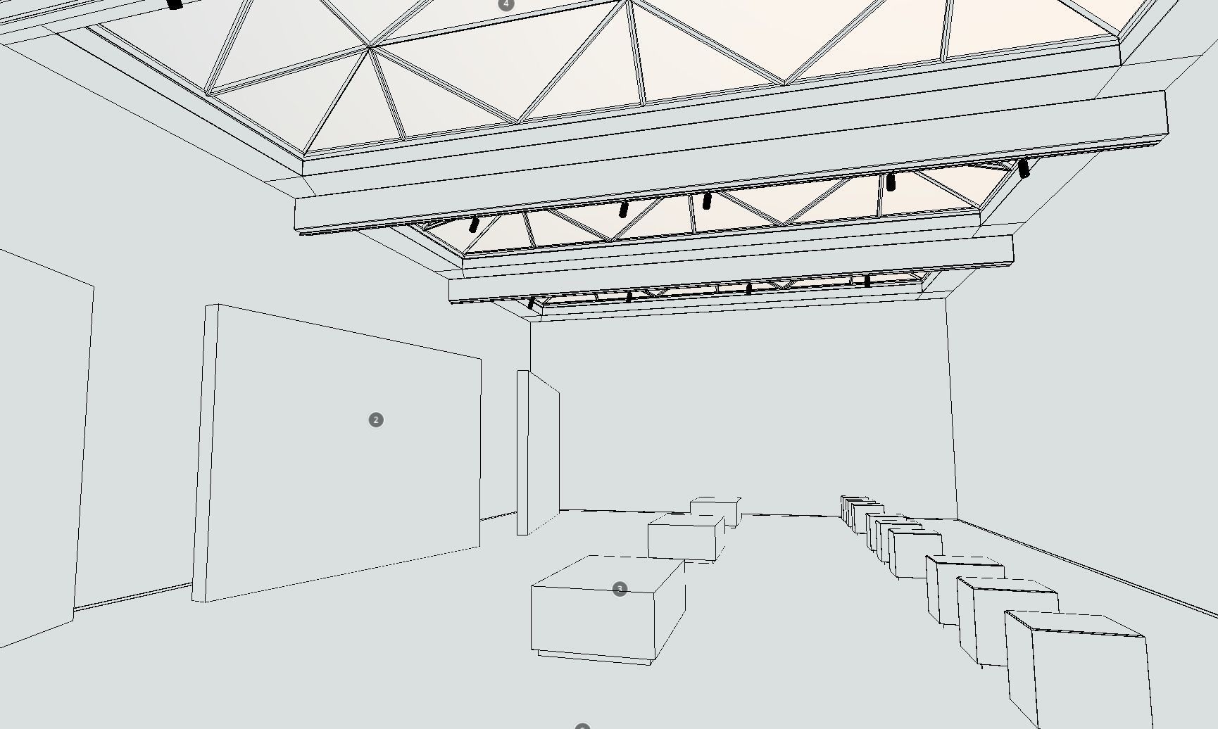 VR Gallery Minimalistic Showroom for products vol 3 Low-poly 3D model_13