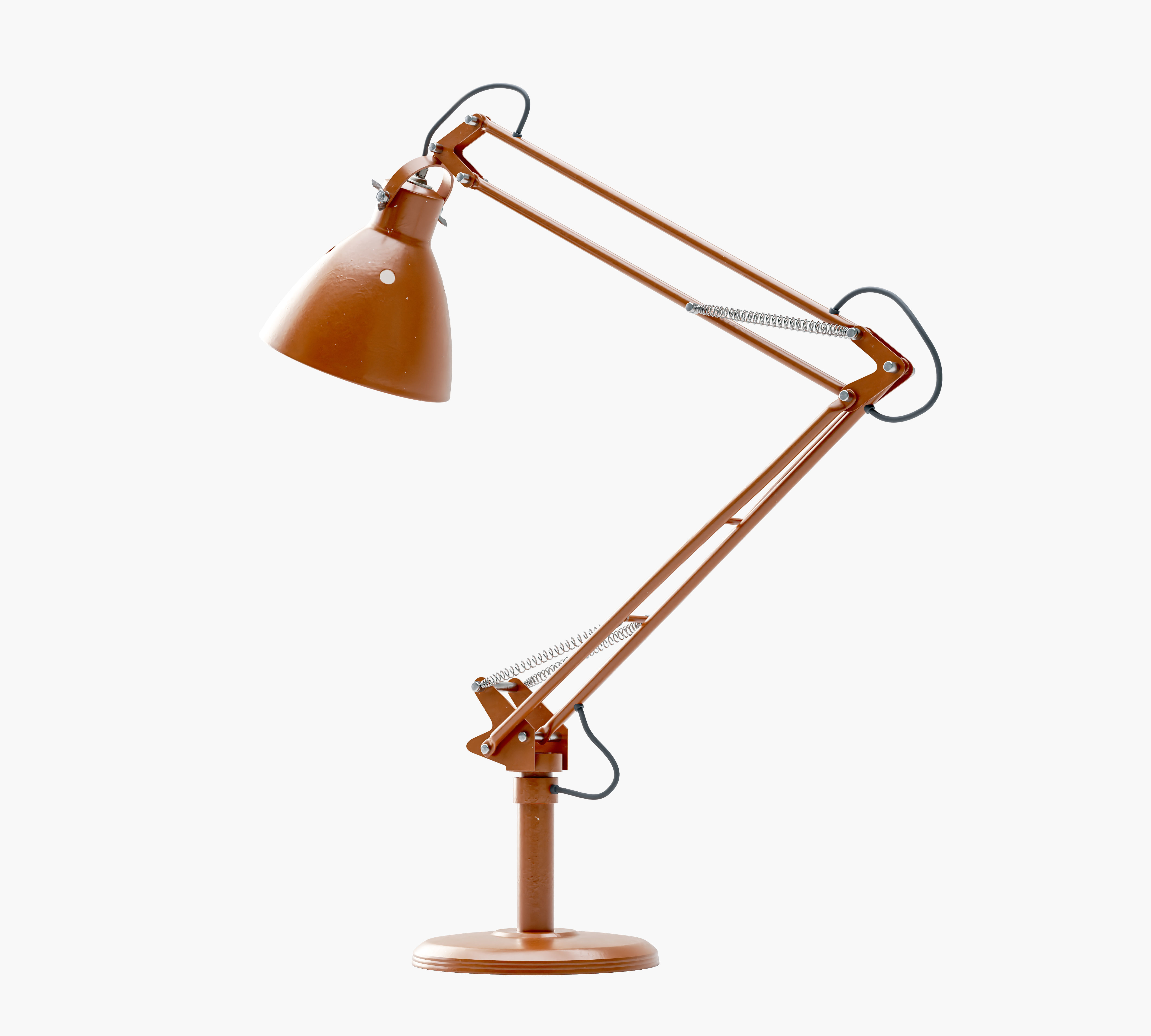 Vintage Desk Lamp 3D model_8