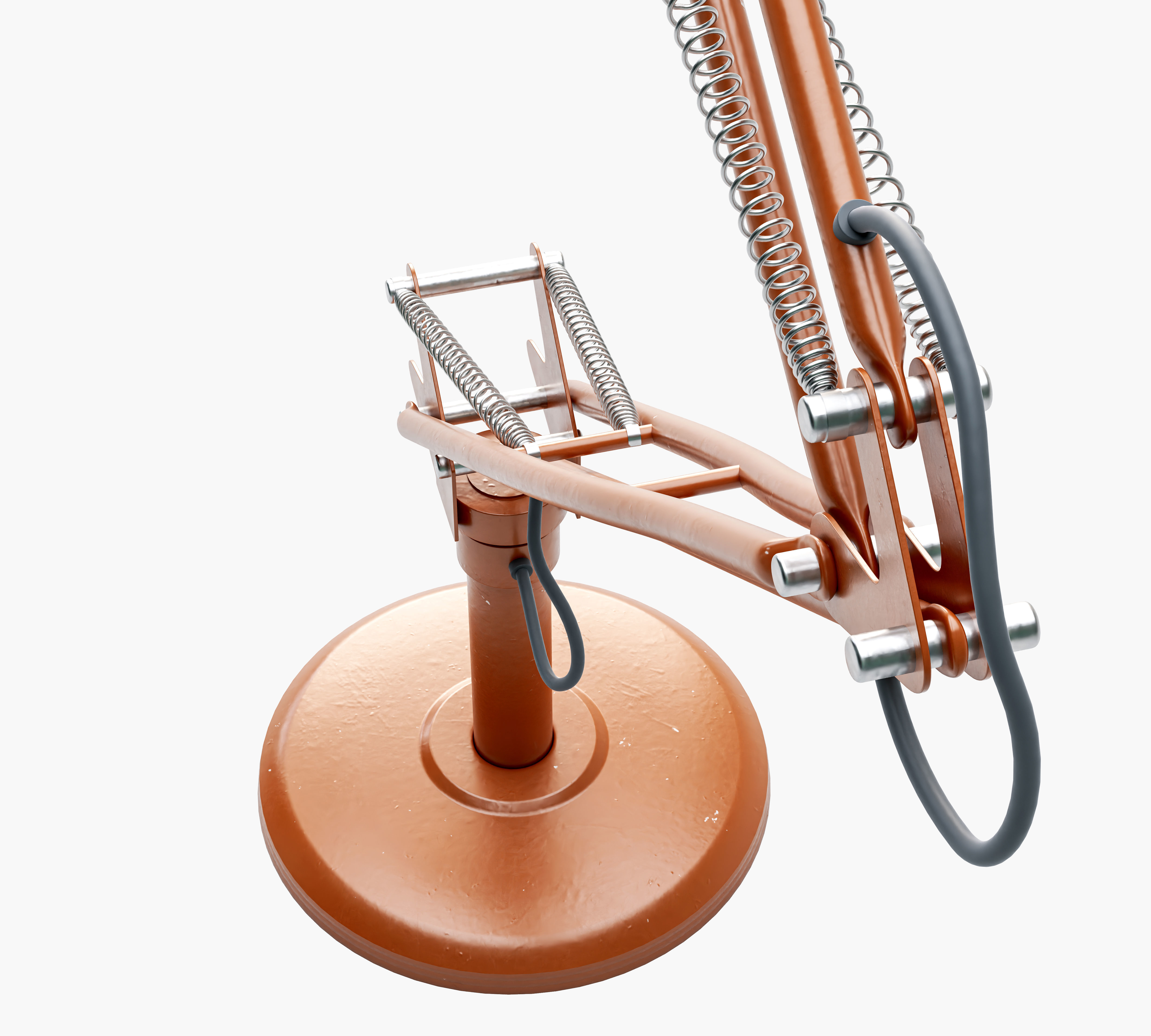 Vintage Desk Lamp 3D model_5