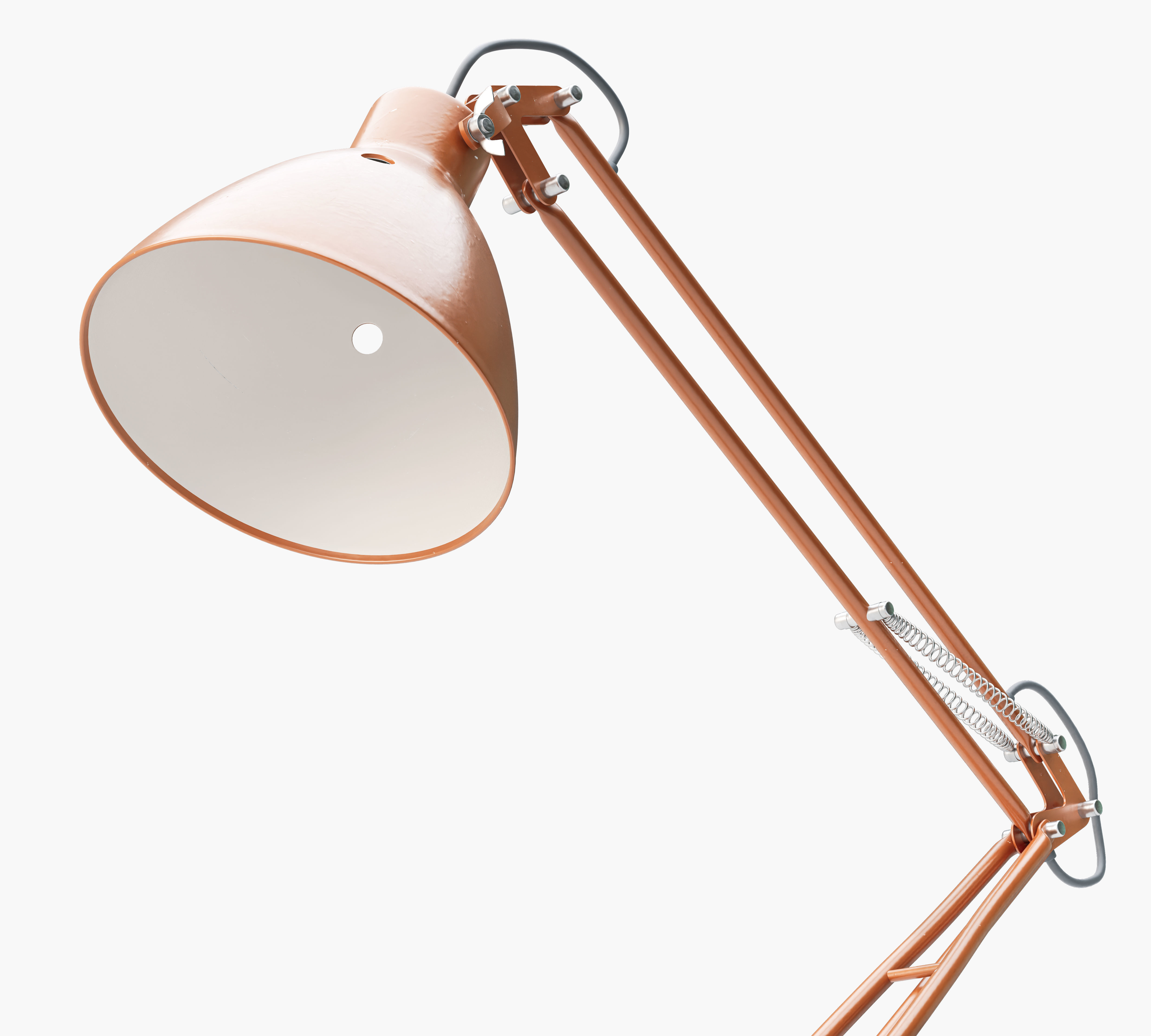 Vintage Desk Lamp 3D model_2