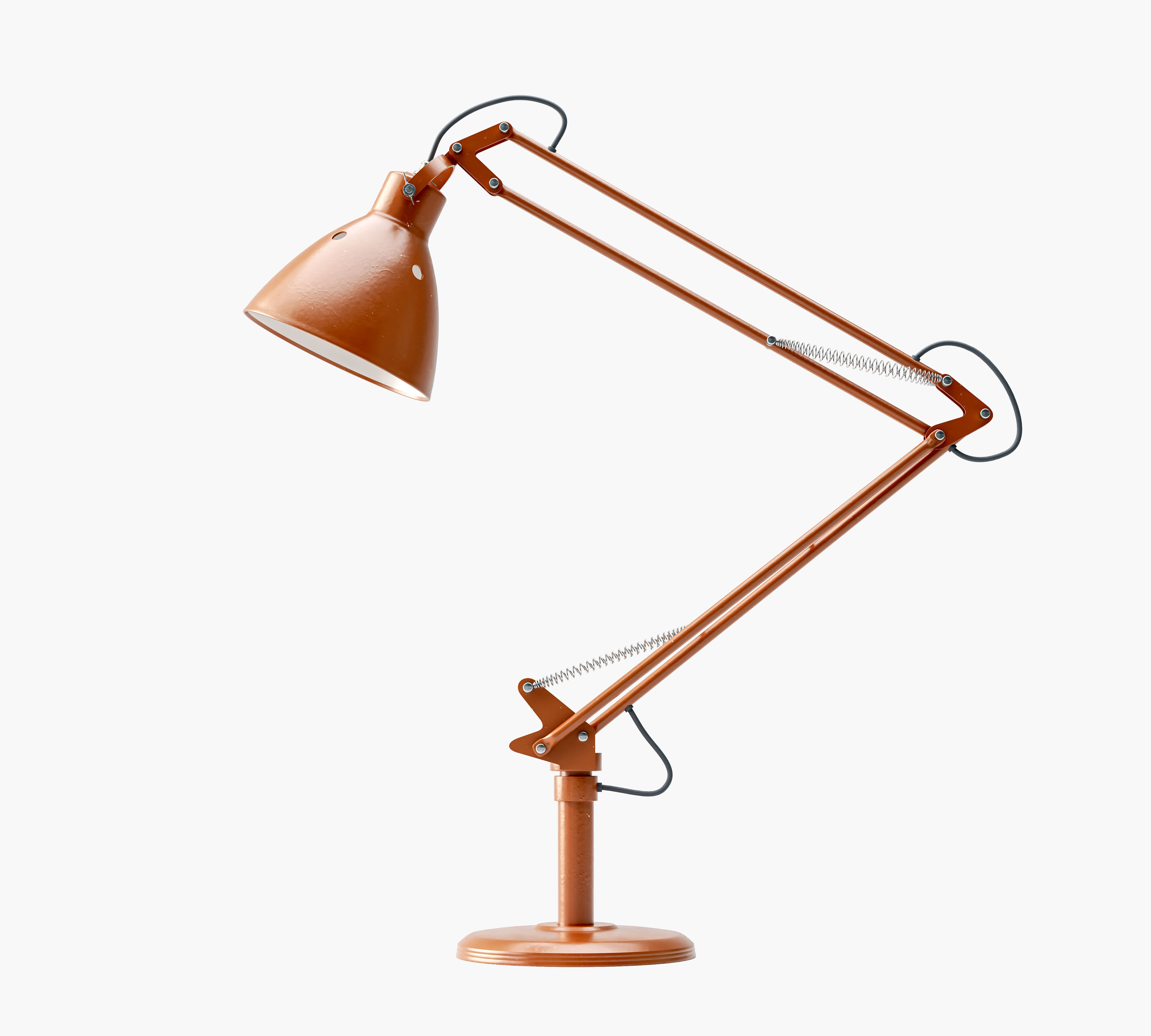 Vintage Desk Lamp 3D model_7