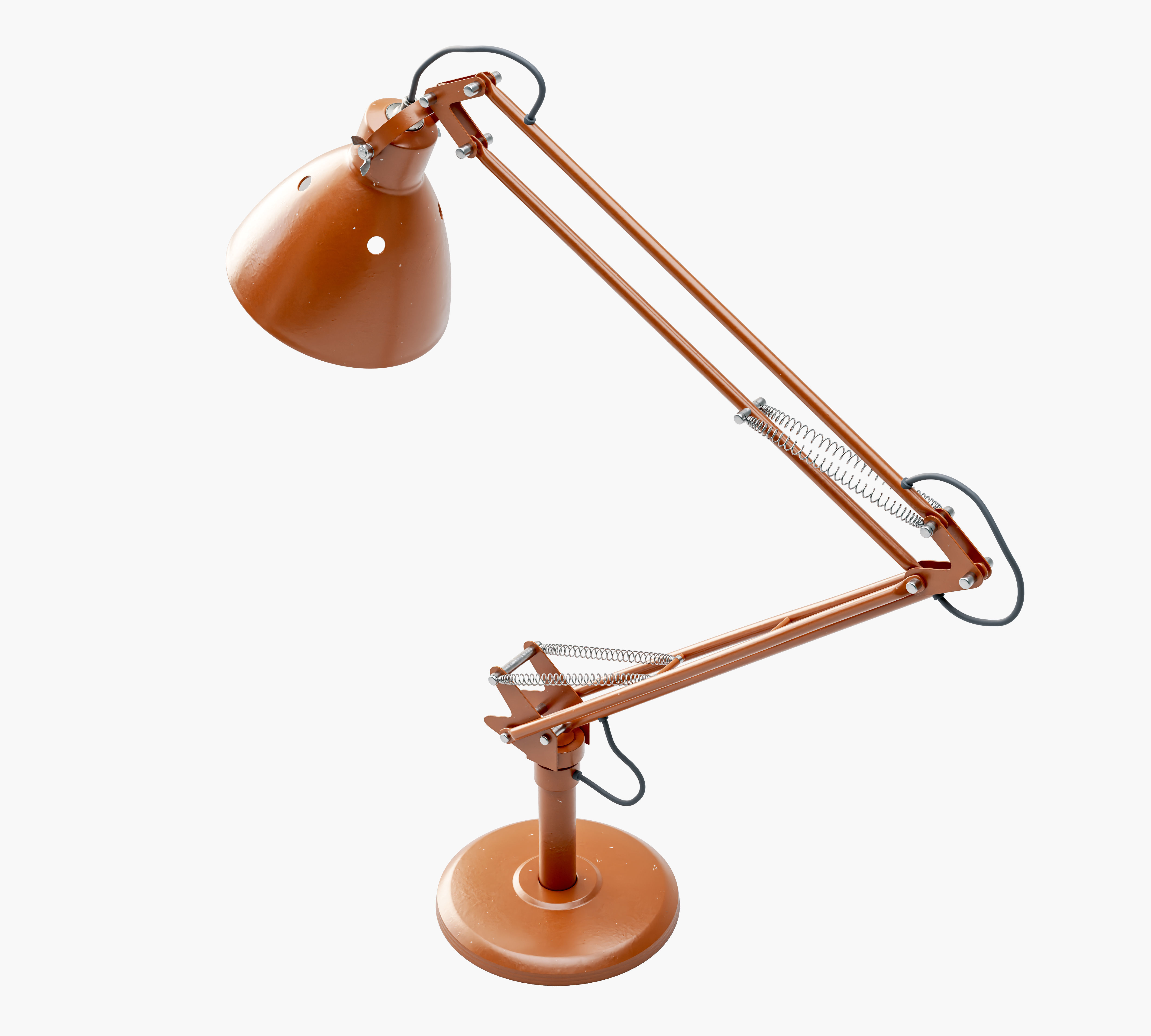 Vintage Desk Lamp 3D model_11