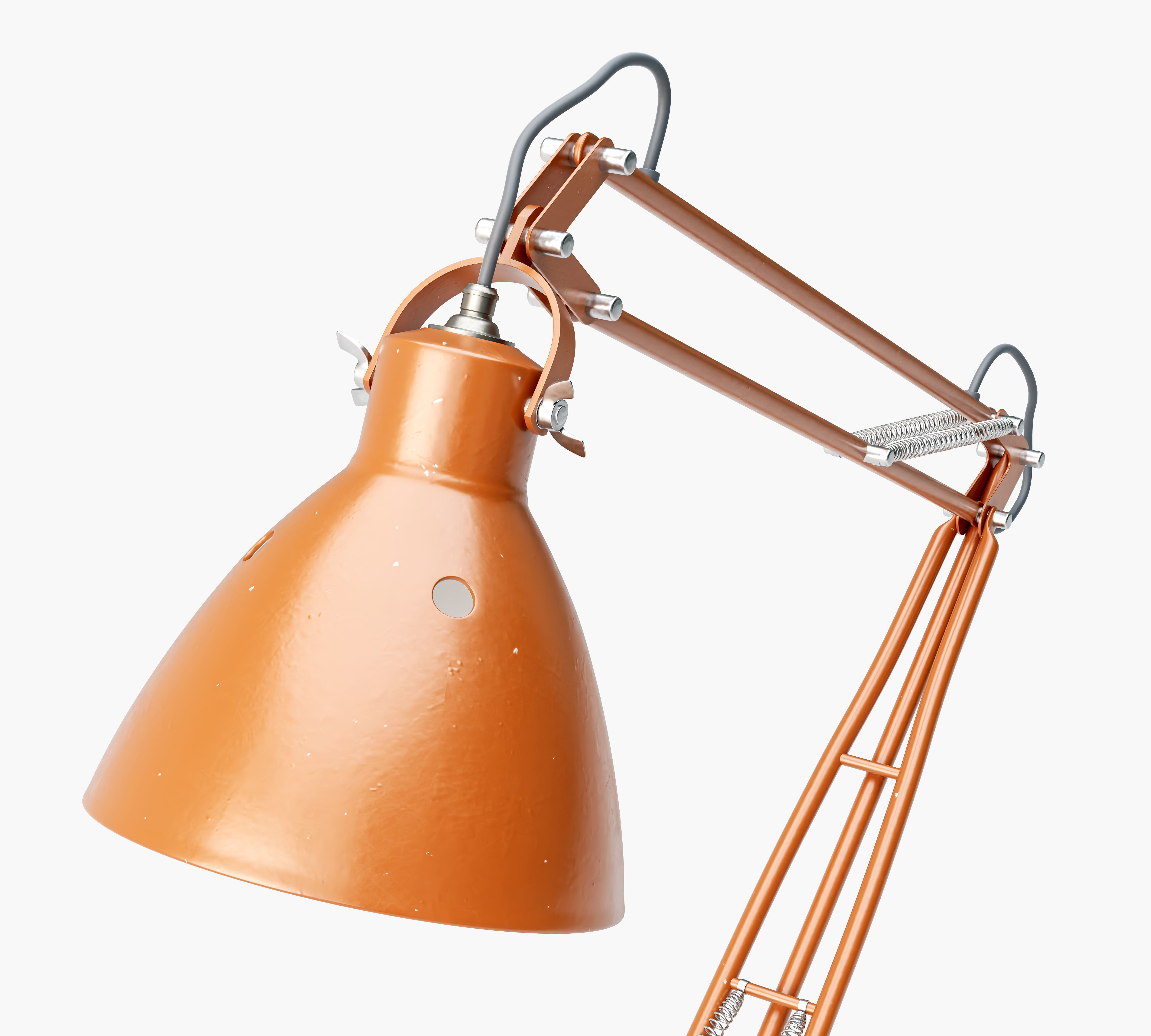 Vintage Desk Lamp 3D model_14