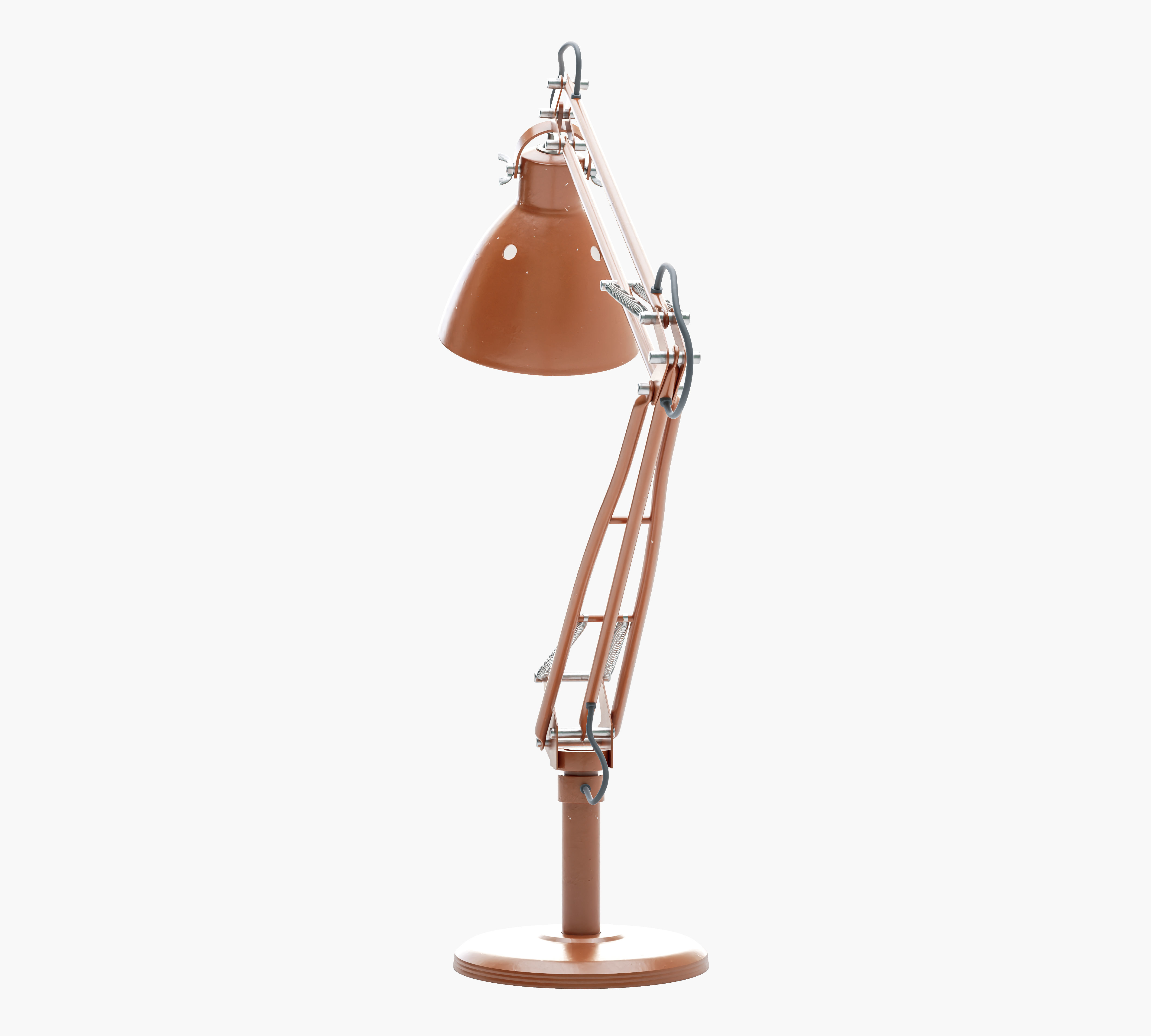 Vintage Desk Lamp 3D model_12