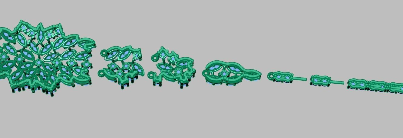 Exclusive Bracelet model 3D printable model 0050 3D print model_12