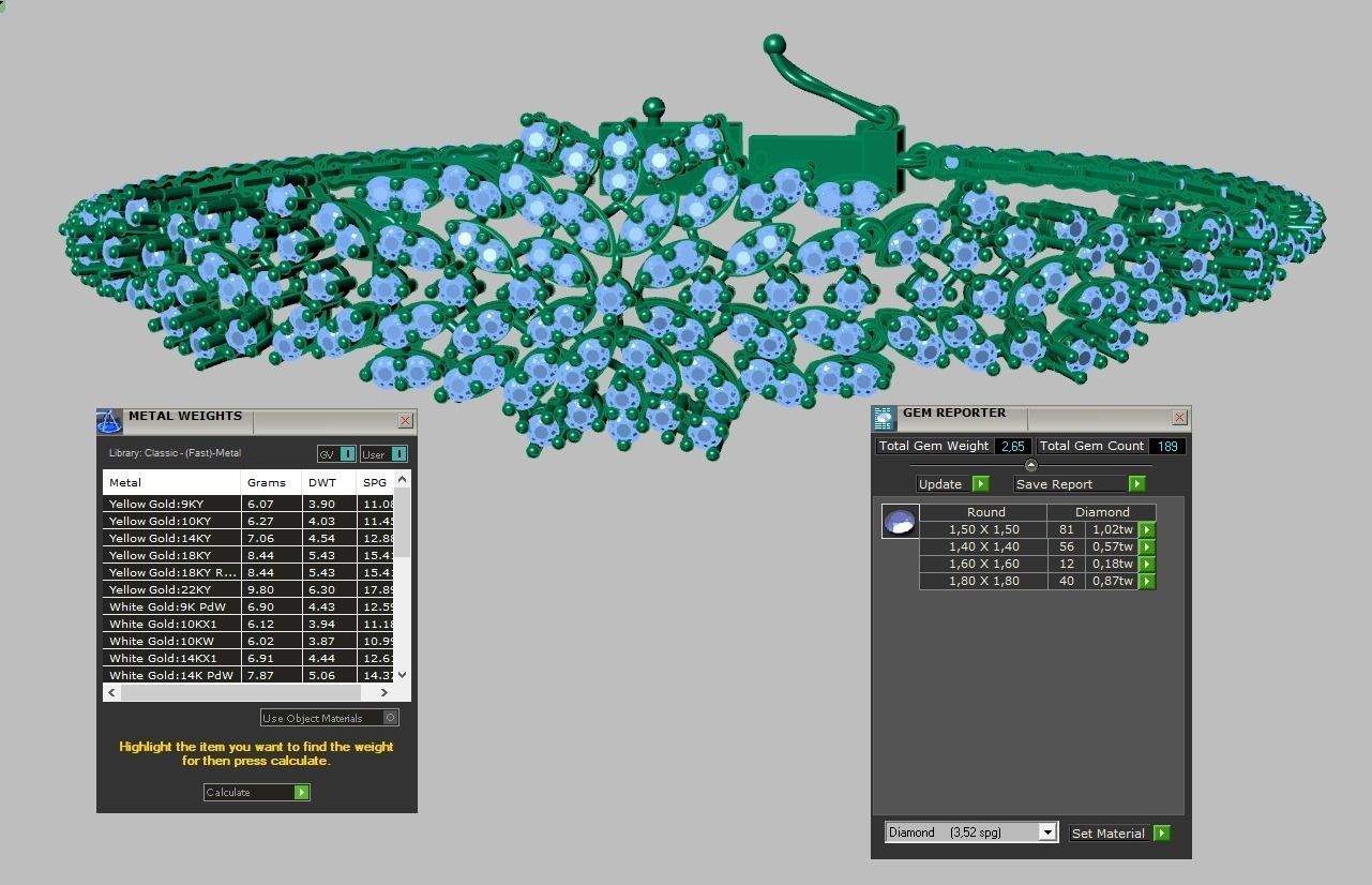 Exclusive Bracelet model 3D printable model 0050 3D print model_13