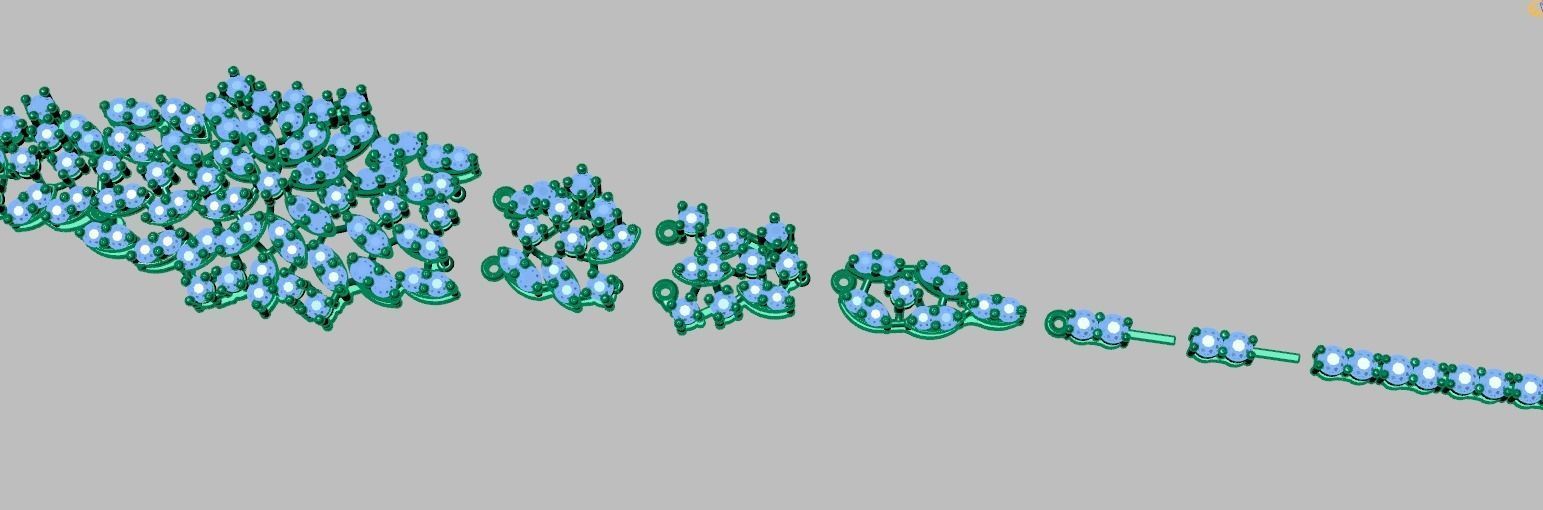 Exclusive Bracelet model 3D printable model 0050 3D print model_11