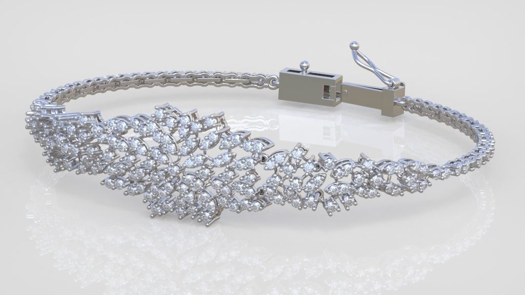 Exclusive Bracelet model 3D printable model 0050 3D print model_2