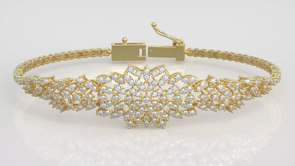 Exclusive Bracelet model 3D printable model 0050 3D print model_0