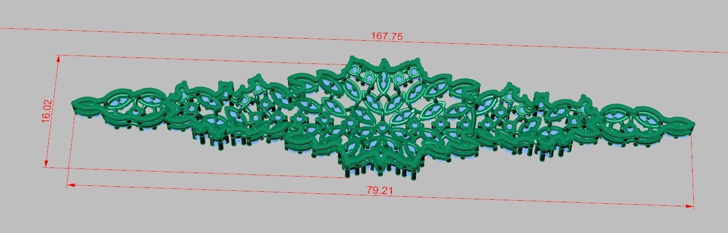 Exclusive Bracelet model 3D printable model 0050 3D print model_10