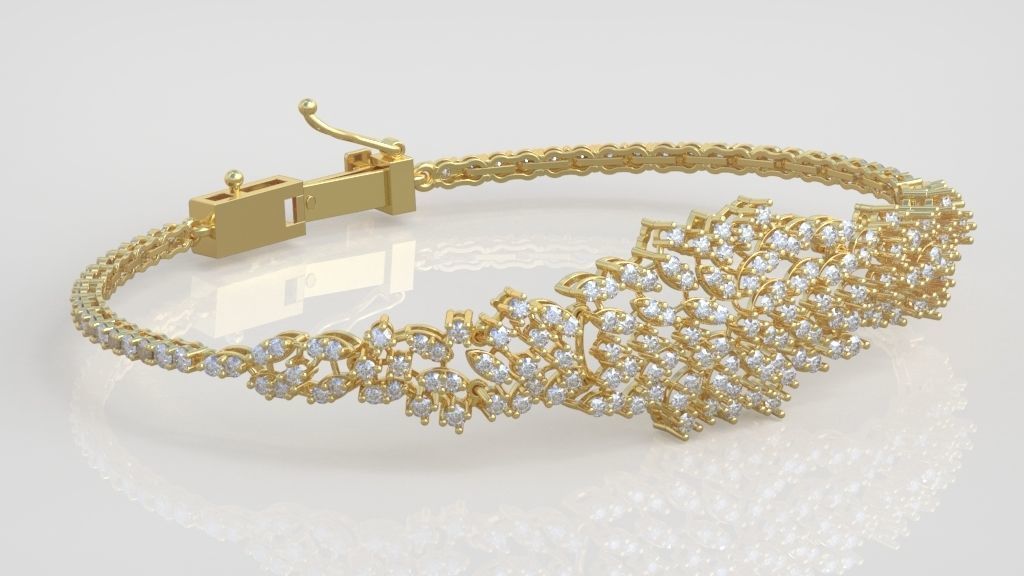 Exclusive Bracelet model 3D printable model 0050 3D print model_7