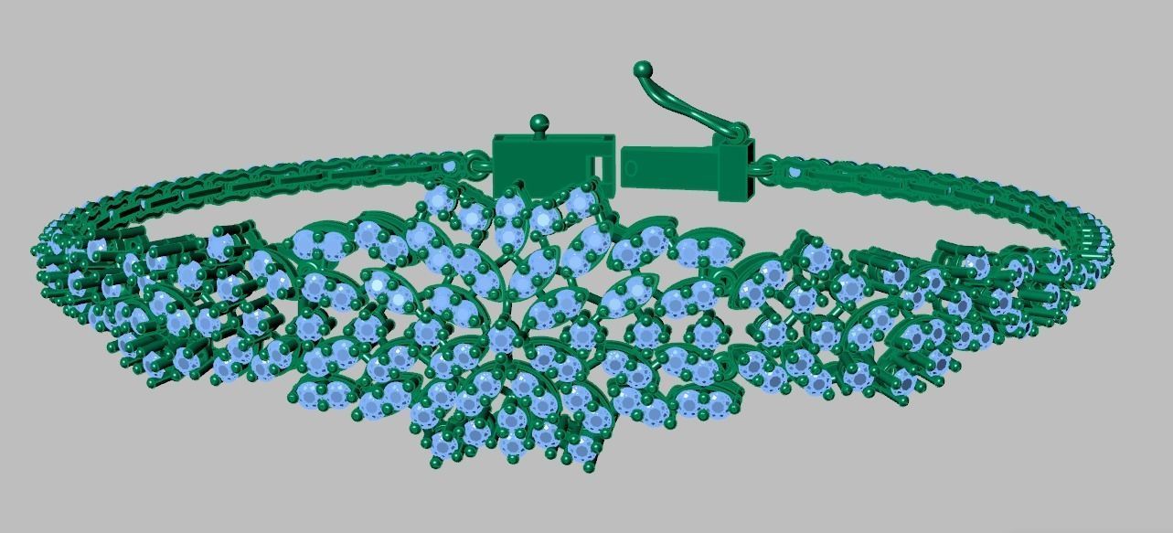 Exclusive Bracelet model 3D printable model 0050 3D print model_14