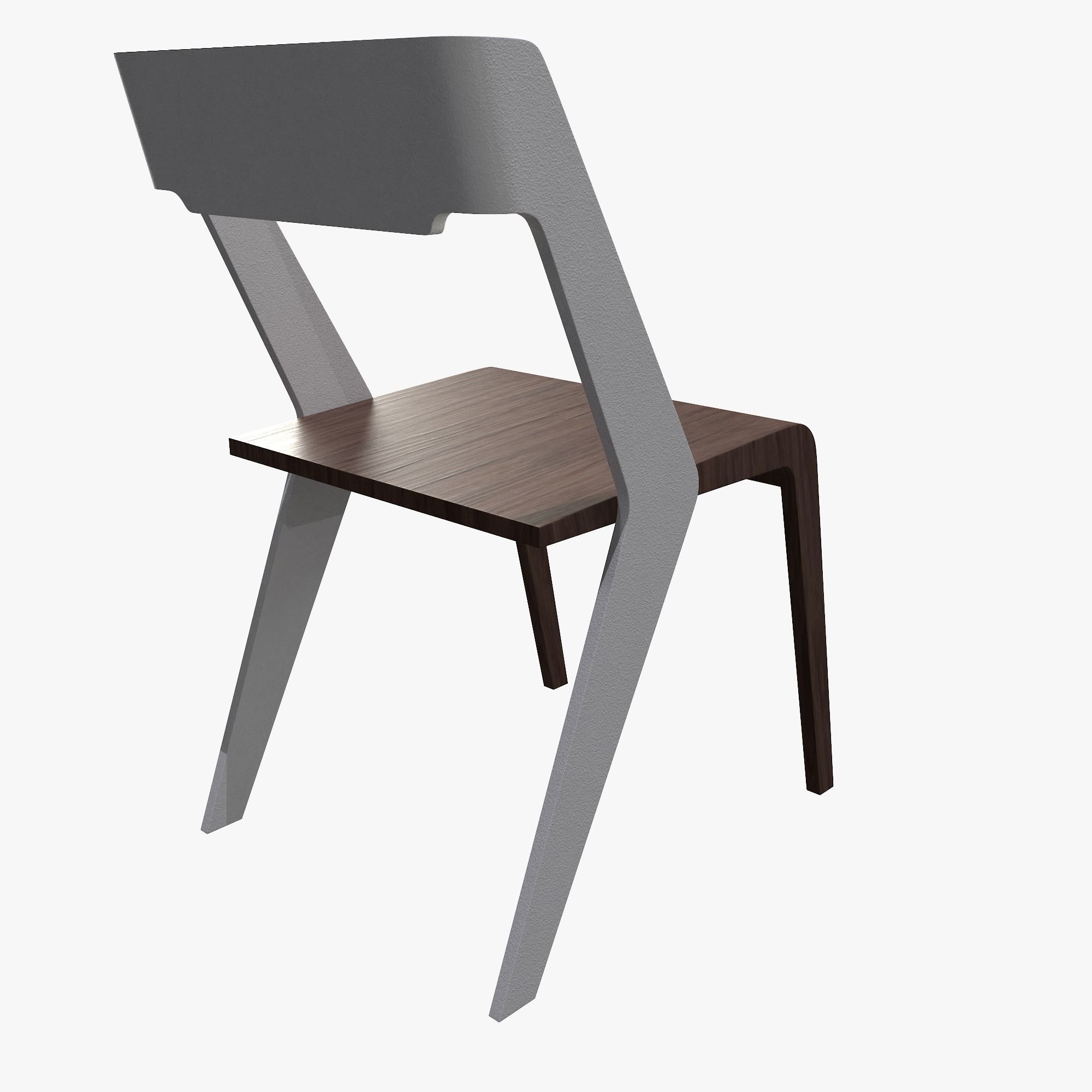Modern chair 3D model_3
