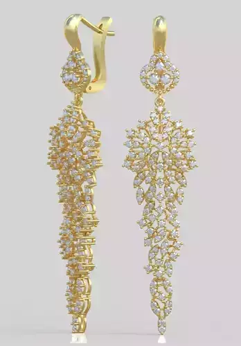 Earring 3D model 3D printable model 0201