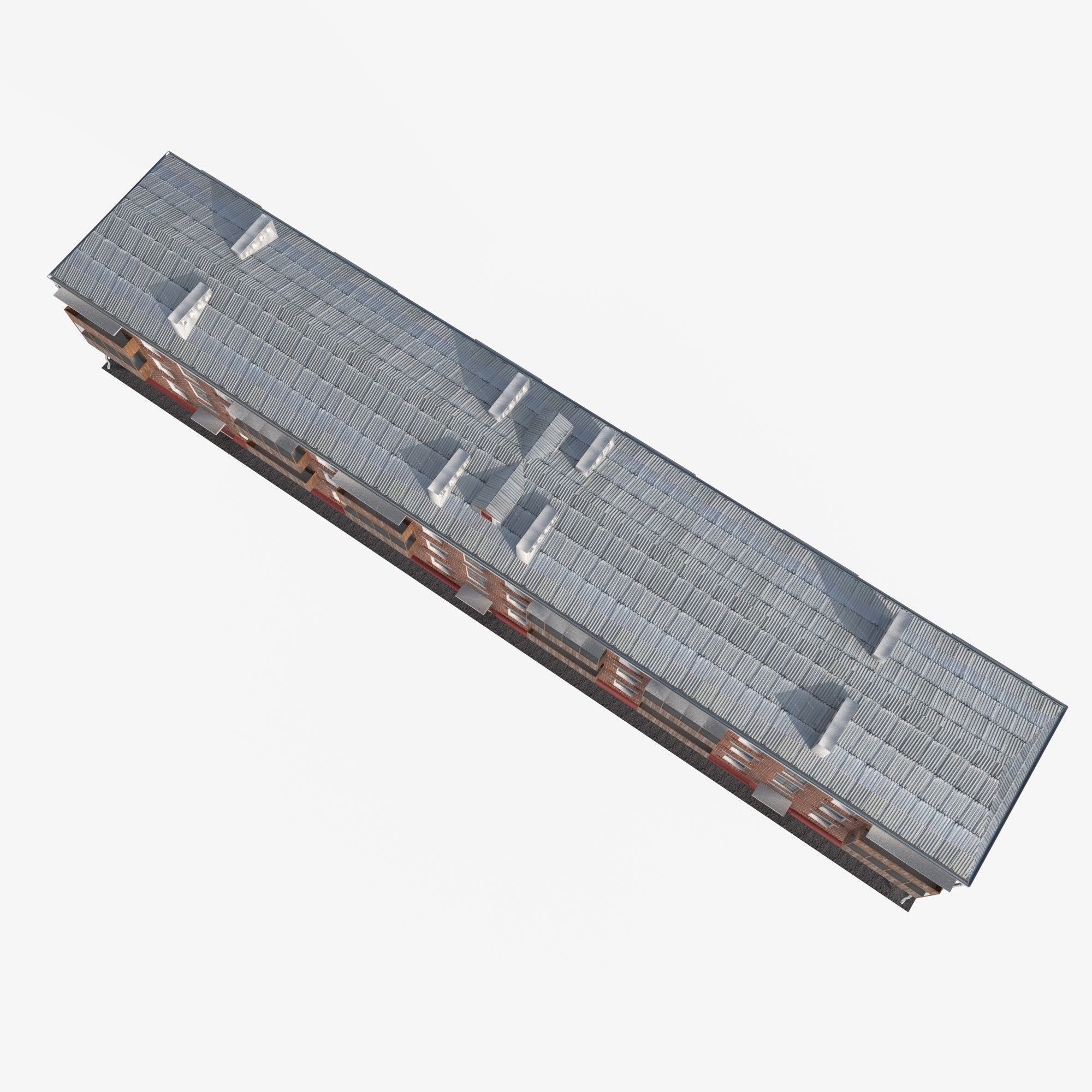 3-storey residential building 3D Model Collection_9