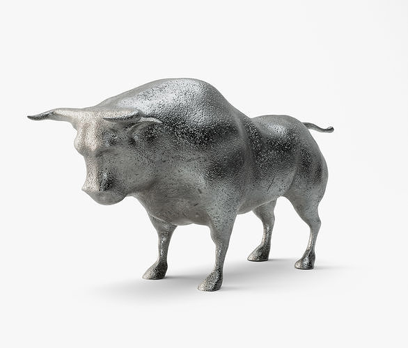 Bull Statuette 3D model