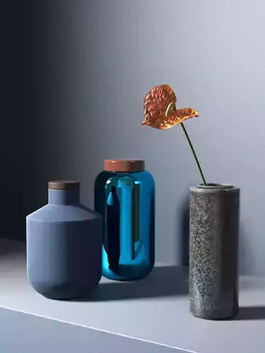 Anthurium with Vases