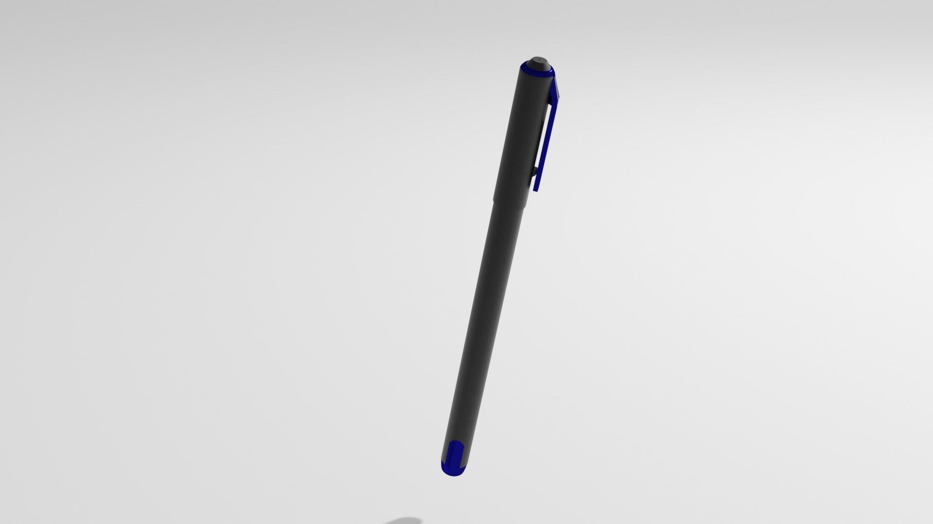 Gel pen Low-poly 3D model_2