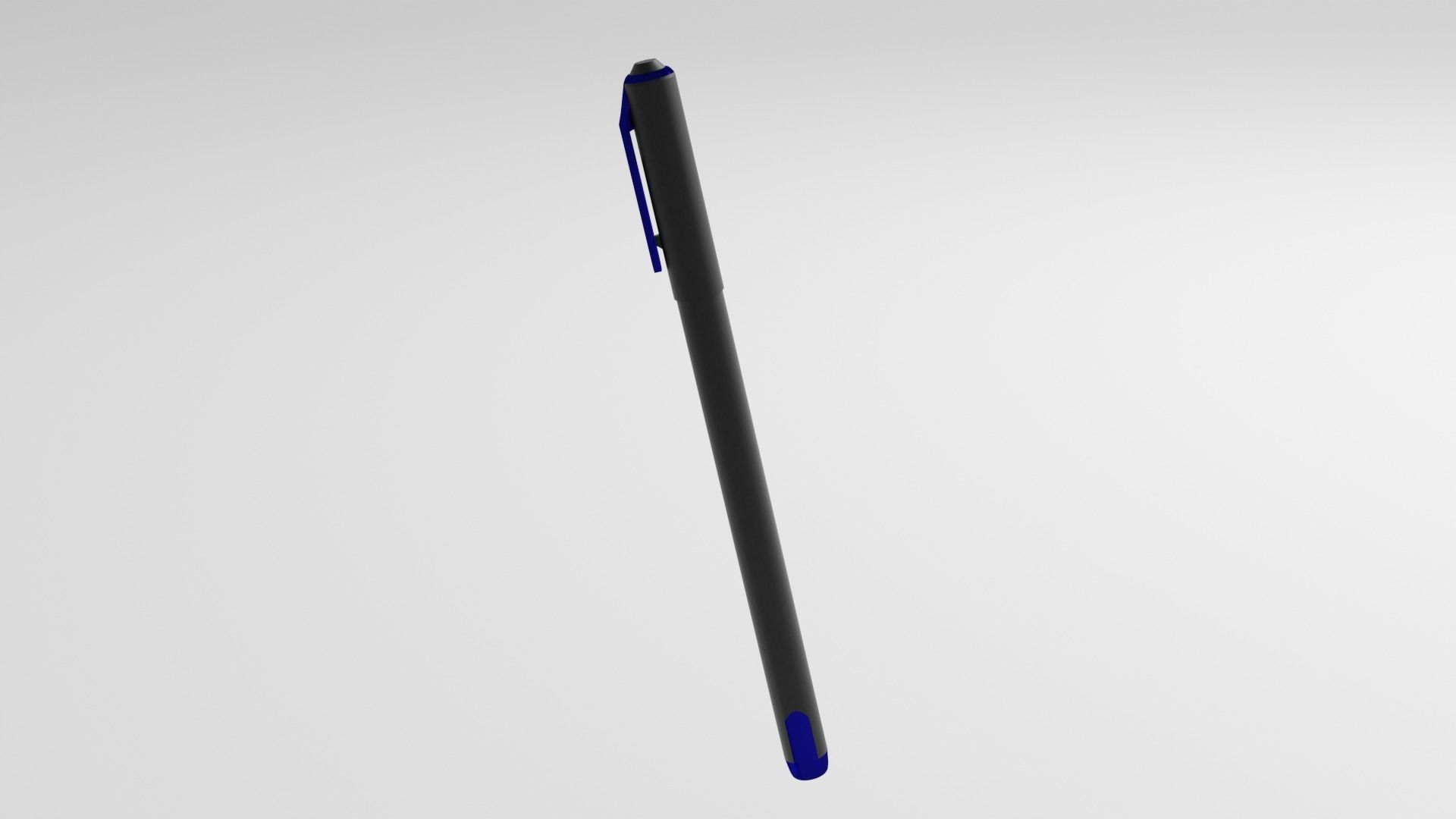 Gel pen Low-poly 3D model_4