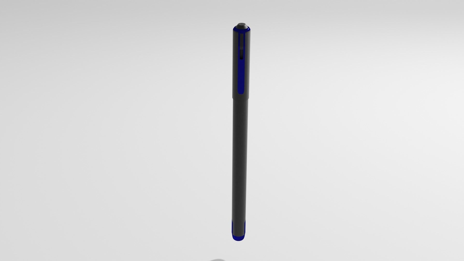 Gel pen Low-poly 3D model_3