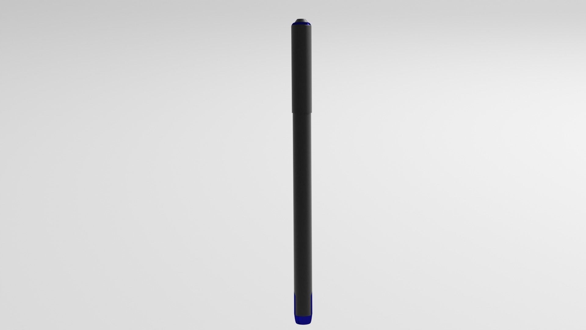 Gel pen Low-poly 3D model_5