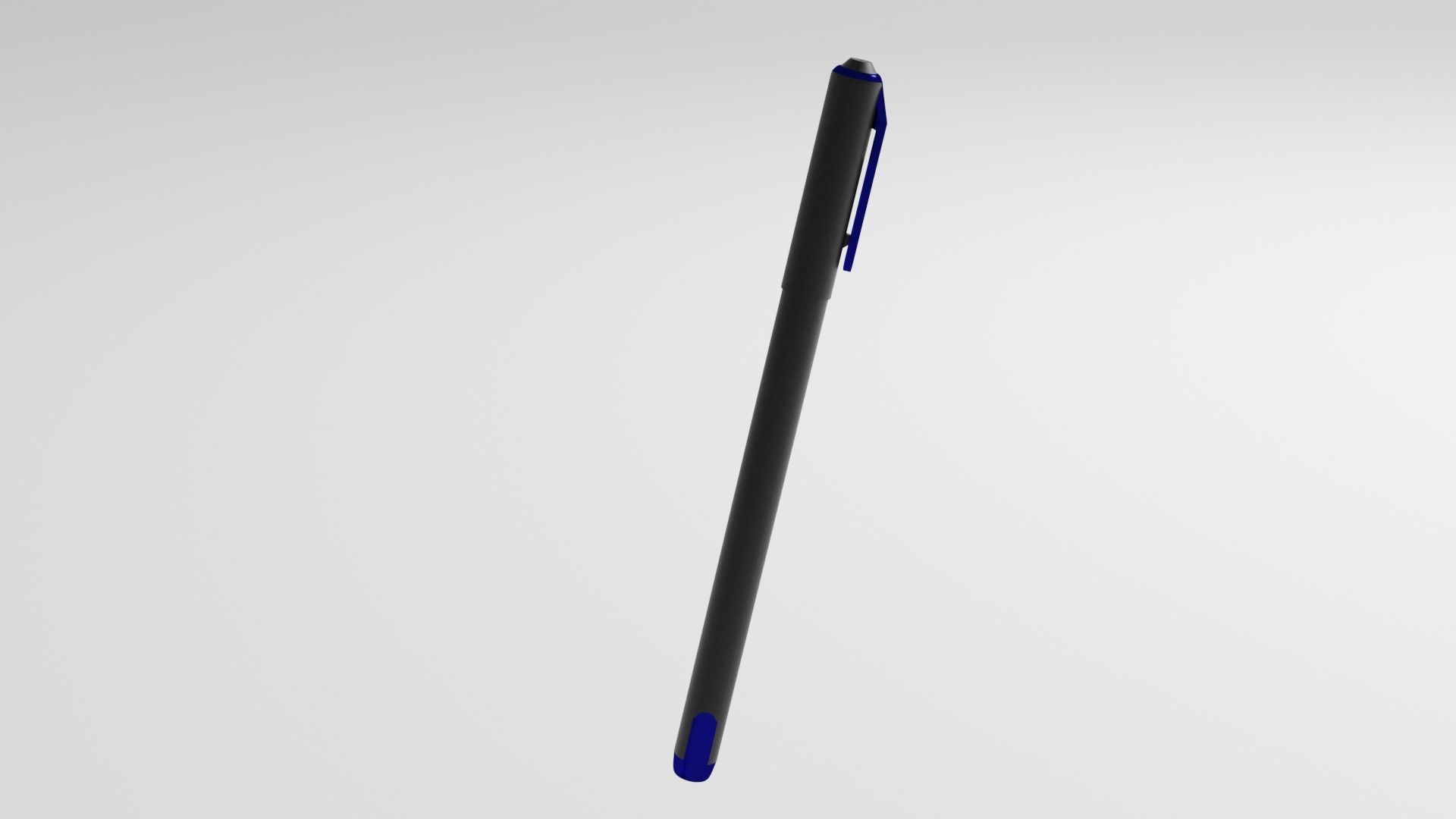 Gel pen Low-poly 3D model_6