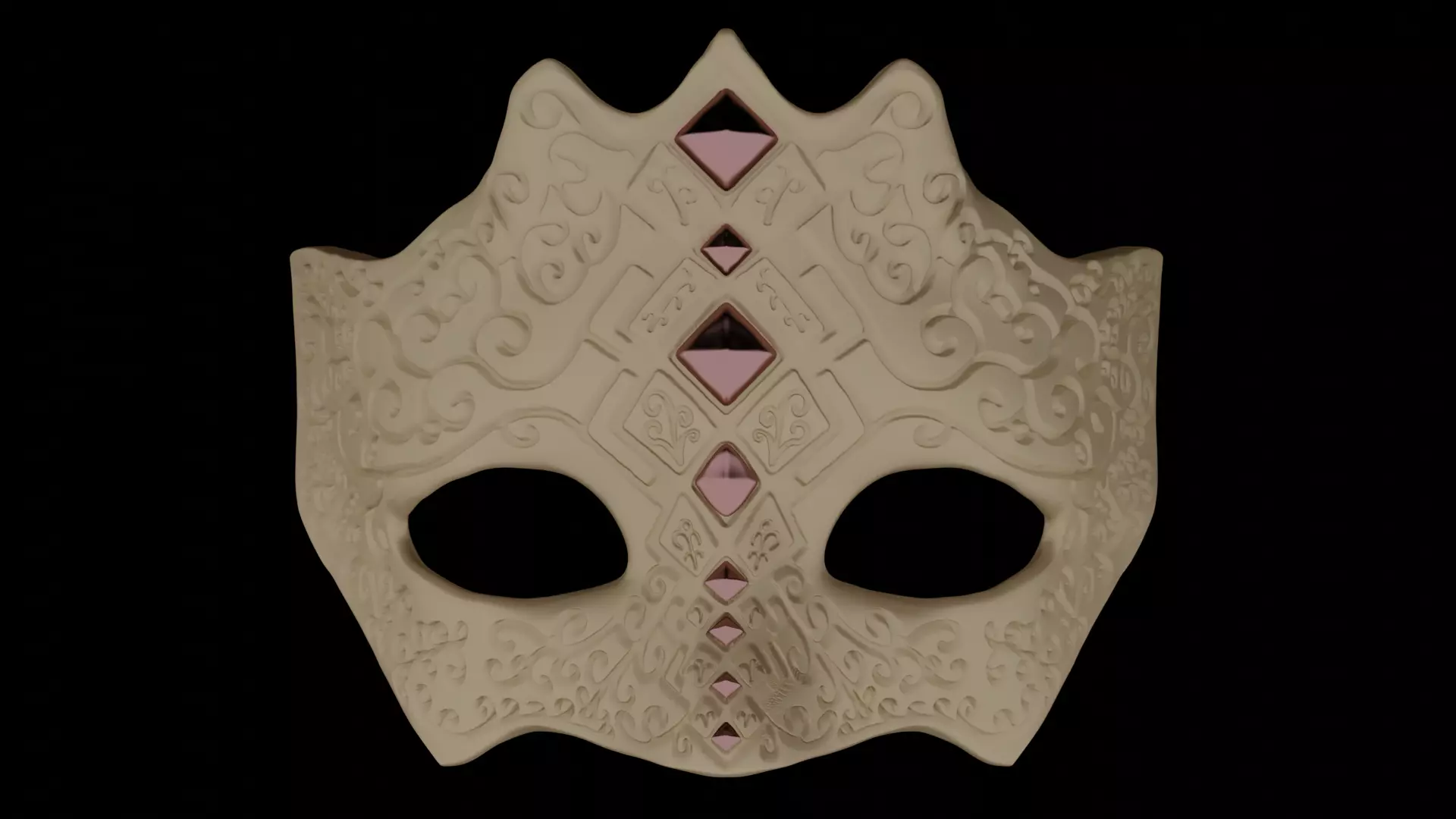 Masquerade Mask 3D print model_0