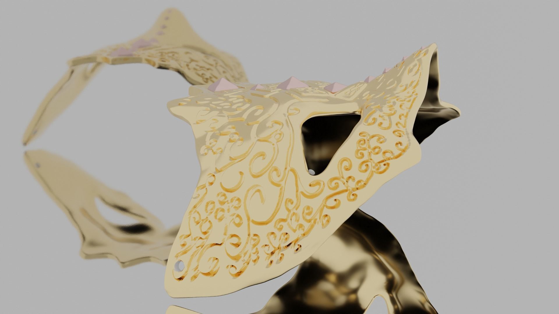 Masquerade Mask 3D print model_5