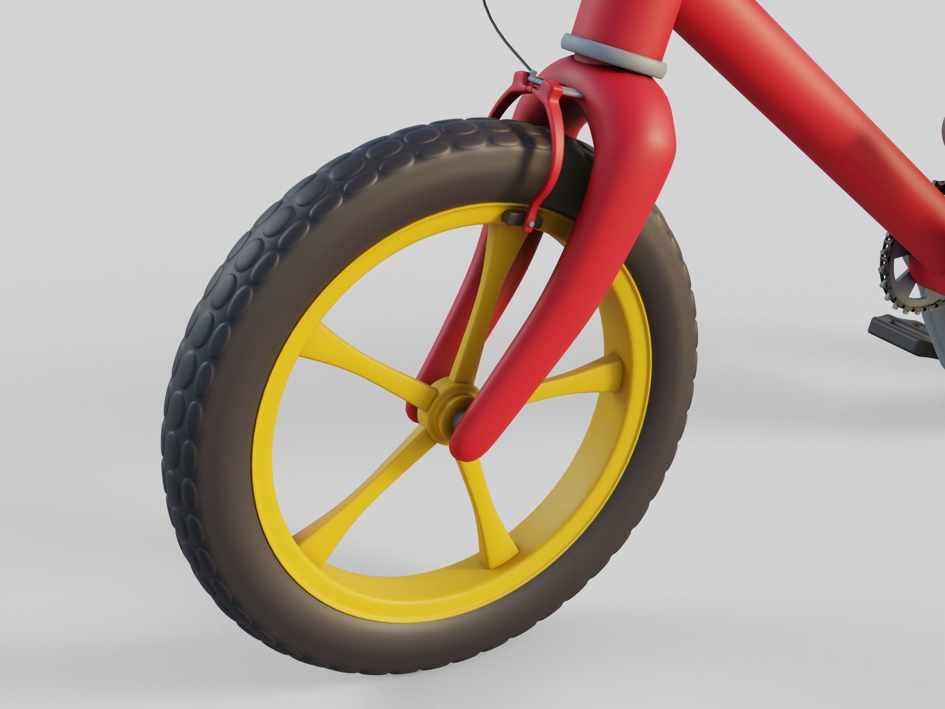 Cartoon Bike 3D model_11